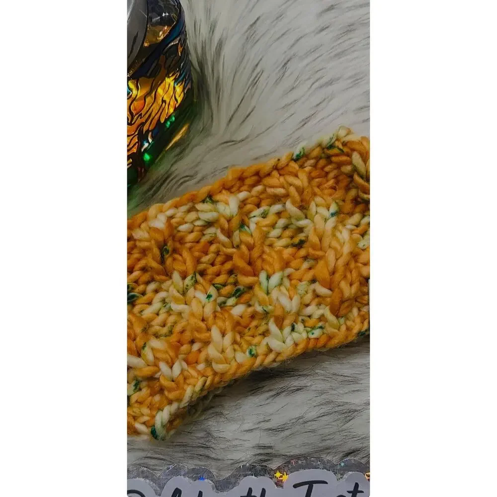 Hand Knit Merino Wool Headband - Salt Water Taffy Ear Warmer